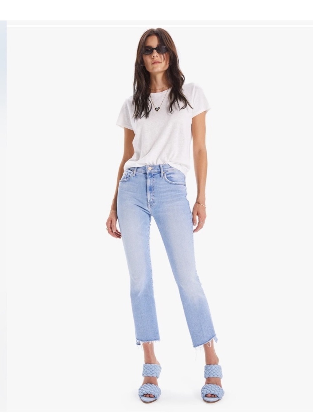 MOTHER The Insider Crop Step Fray Size 27 In Limited Edition